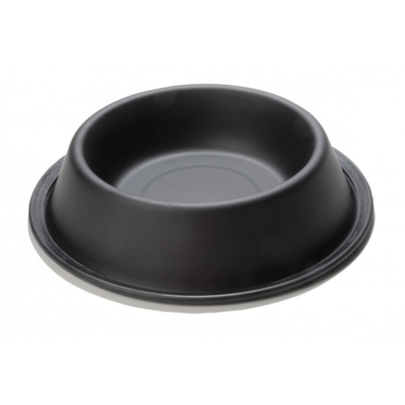 Comedero de acero inoxidable black line